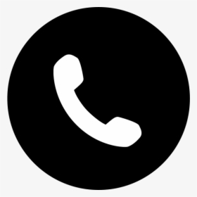 Phone Icon Black Circle, HD Png Download, Free Download