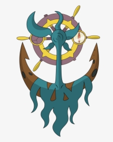 Dhelmise"s Chain-like Green Seaweed Can Stretch Outwards - Pokemon Team For Bill Cipher, HD Png Download, Free Download