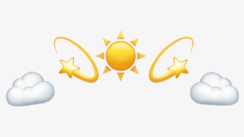 #emojicrown #crown #sun #star #moon #emoji, HD Png Download, Free Download