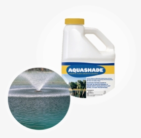 Aquashade Container With Fountain Using Blue Pond Colorant - Aquashade Label, HD Png Download, Free Download