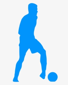 This Free Icons Png Design Of Silhouette Football - Football Player Blue Vector Png, Transparent Png, Free Download