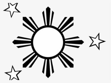 Drawn Stars Philippine Flag - Philippine Flag Sun Png, Transparent Png, Free Download
