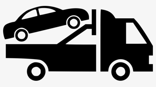 Car Tow Truck Towing Breakdown - Tow Truck Silhouette Free, HD Png Download, Free Download
