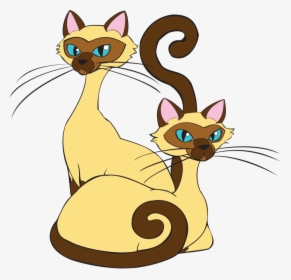 Si And Am By Tewateroniakwa - Siamese Cat Si And Am, HD Png Download, Free Download