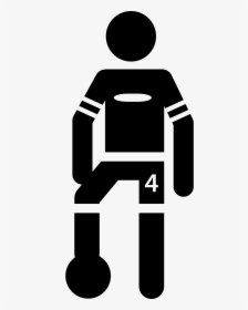 Soccer Player Standing With The Ball Under One Feet - Football, HD Png Download, Free Download