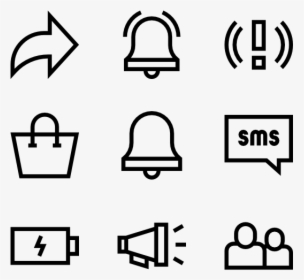 Notifications - Notification Vector Icon Png, Transparent Png, Free Download