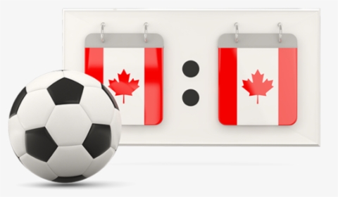 Football With Scoreboard - Canada Flag, HD Png Download, Free Download