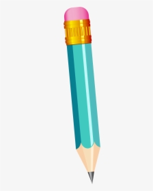 Small Pencil Transparent Png Vector Clipart - Teal Pencil Png, Png Download, Free Download
