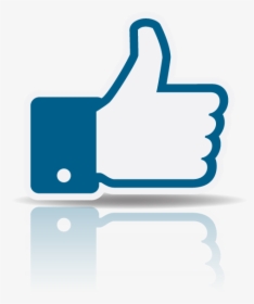 Facebook Thumbs Up Transparent Reflection - Like Do Youtube Png Gif, Png Download, Free Download
