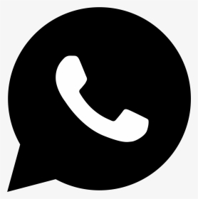 Whatsapp Logo Black Png, Transparent Png, Free Download
