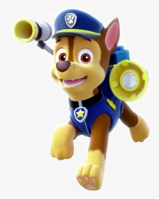 Paw Patrol Party Rubble Png Pictures - Chase Paw Patrol Running, Transparent Png, Free Download