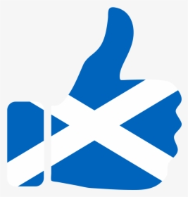 Thumbs Up Scotland - Scotland Flag Thumbs Up, HD Png Download, Free Download