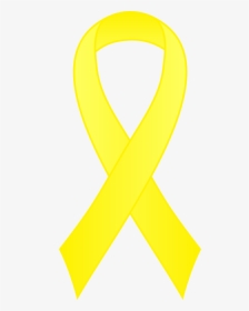 Yellow Awareness Ribbon Clipart - Graphic Design, HD Png Download, Free Download