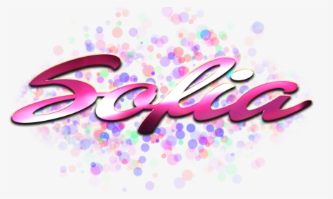 Sofia Name Logo Bokeh Png - Graphic Design, Transparent Png, Free Download