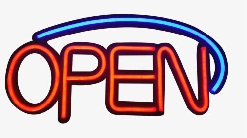 Transparent Neon Open Sign Png - Png Neon Sign Open Free, Png Download, Free Download
