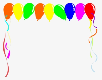 Balloon Border Template Free Balloons Border Free Download - Balloons Border Clipart Png, Transparent Png, Free Download