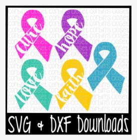 Free Awareness Ribbons Cutting File Crafter File - Poster, HD Png Download, Free Download