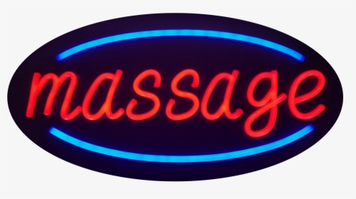 Led Neon Rope Strip Indoor Sign- "massage" - Circle, HD Png Download, Free Download