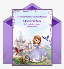 1st Birthday Invitation Sofia The First, HD Png Download, Free Download