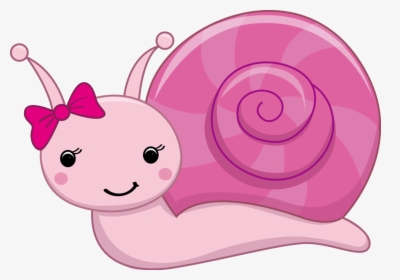 Transparent Pretty Girl Clipart - Pink Snail Clipart, HD Png Download, Free Download