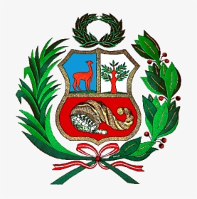 Coat Of Arms Of Peru Escudo Peruano - Bandeira Do Peru Simbolo, HD Png Download, Free Download