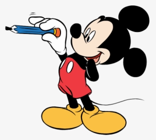 Mickey Mouse Clip Art Free Download - Mickey Writing Clipart, HD Png Download, Free Download