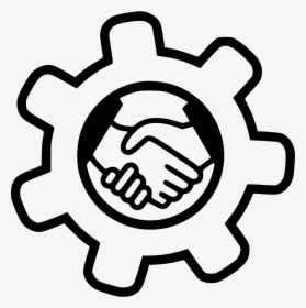 Crm Customer Relationship Management Client - Shaking Hands Drawing Easy, HD Png Download, Free Download