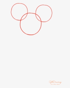 How To Draw A Mickey Mouse - Circle, HD Png Download, Free Download