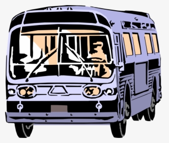 Vector Illustration Of Public Urban Transportation - Public Transit Bus, HD Png Download, Free Download