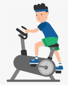 Exercise Bike Cartoon Png, Transparent Png, Free Download