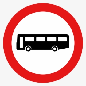 Roadsign No Buses Clip Arts - Bus Road Sign, HD Png Download, Free Download