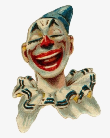 Transparent Laughing Mask Png - Vintage Circus Clown Png, Png Download, Free Download