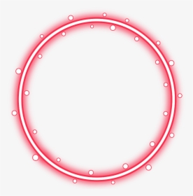 #neon #round #red #freetoedit #circle #frame #border - Transparent Neon Circle Png, Png Download, Free Download