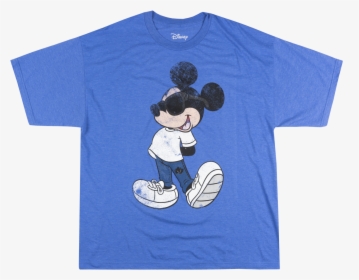 Plus Size Mickey Mouse Shirts - Navy Blue T Shirt, HD Png Download, Free Download