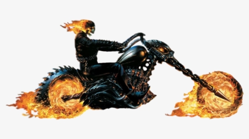 Ghost Rider En Moto Png, Transparent Png, Free Download