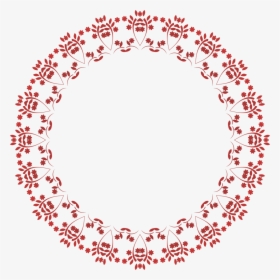 Circle,ornament,red - Sticker Rangoli At Home, HD Png Download, Free Download