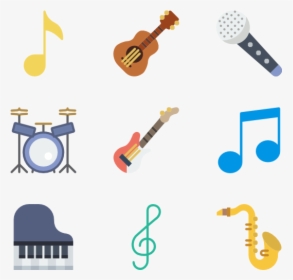Music Elements - Musical Instrument Vector Png, Transparent Png, Free Download