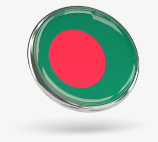 Round Icon With Metal Frame - Bangladesh Flag Photo Frame, HD Png Download, Free Download