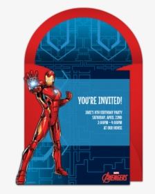 Iron Man Design Invitation, HD Png Download, Free Download