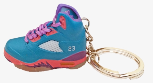 Nike Jordan 5 V Teal Pink "miami Vice - Sneakers, HD Png Download, Free Download