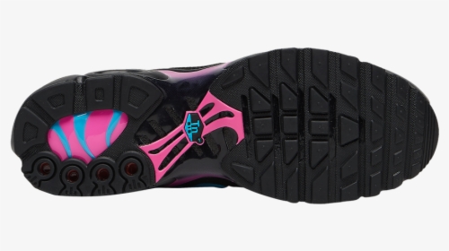 Nike Air Max Plus Miami Vice Ci2368-001 Release Date - Black Pink And Blue Air Max Plus, HD Png Download, Free Download
