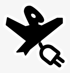 Airplane,symbol,hand, HD Png Download, Free Download