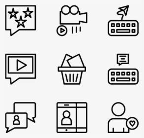 Social Media Icons Lineart - Logistics Icon, HD Png Download, Free Download