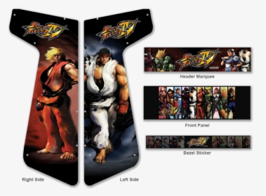 Street Fighter X arcade Artwork Tankstick Overlay Graphique Autocollant 