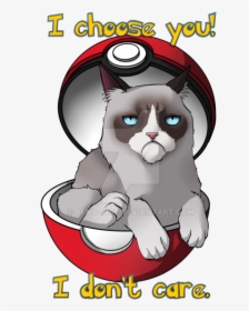Grumpy Cat Christmas Clipart - Cartoon, HD Png Download, Free Download