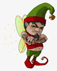 Ralf The Pixie - Grumpy Elf Clipart, HD Png Download, Free Download