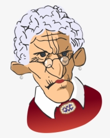 Clip Art Grumpy Old Lady Meme - Ugly Old Lady Clipart, HD Png Download, Free Download