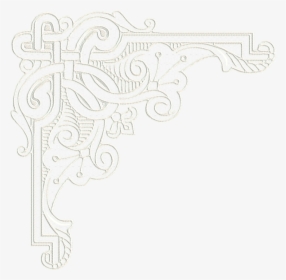 Transparent White Lace Background Png - White Lace Corner Border, Png Download, Free Download