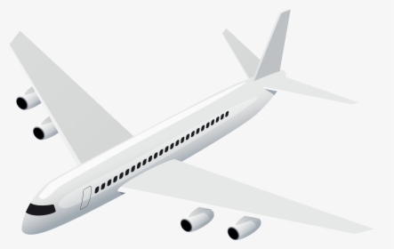 Transparent Plane Silhouette Png - White Airplane Png Clipart, Png Download, Free Download