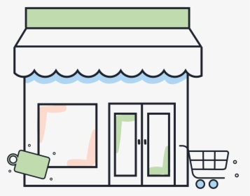 Illustration Of A Retail Store - Illustration, HD Png Download, Free Download